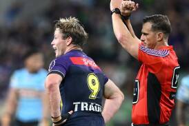 Storm skipper Harry Grant was surprised to be sin-binned and has escaped with a fine. (Joel Carrett/AAP PHOTOS)